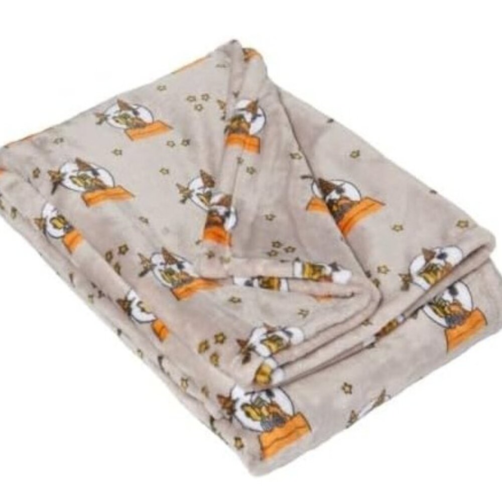 PEANUTS Snoopy Woodstock Halloween Throw Blanket 50"x70” Witch Hat NEW